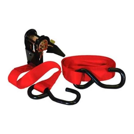 Integrated Supply Network K-Tool 73861 900 Lb. Capacity Ratcheting Tie Down 1" x 13' Forged Hooks KTI-73861